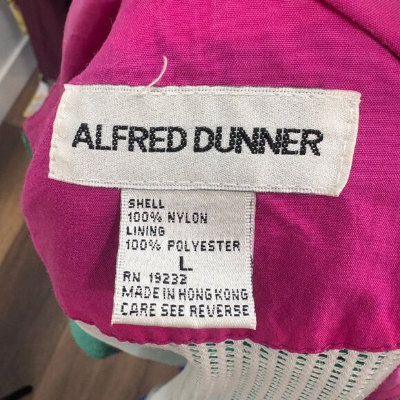 VTG Alfred Dunner 80/90s Colorblock Nylon Windbreaker Large Jacket Womens Retro - Picture 3 of 11